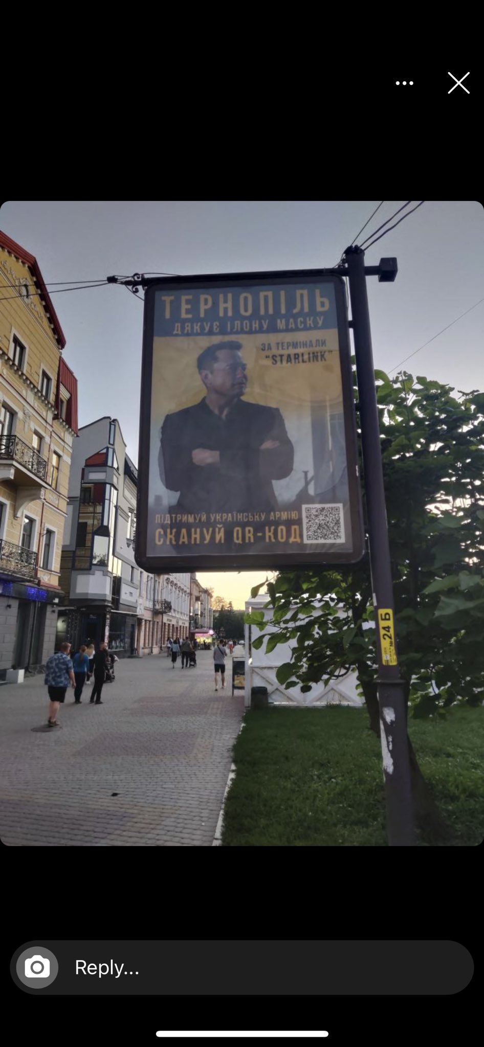 Ternopil and KyivPost Thank Elon Musk for Starlink