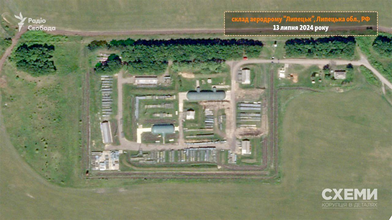 Satellite images show Lipetsk airfield ammo warehouse destroyed after strike