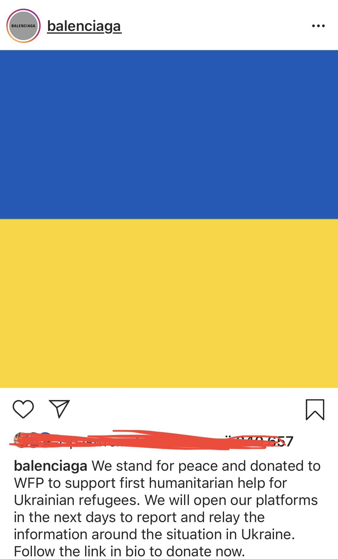 Fashion industry backs Ukraine with donations
