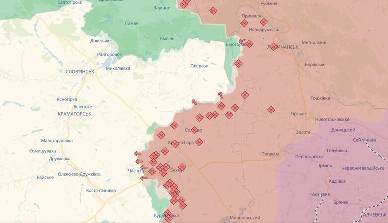 Enemy advanced near Tsukurinove and Zolota Niva, about 6 settlements in Donetsk