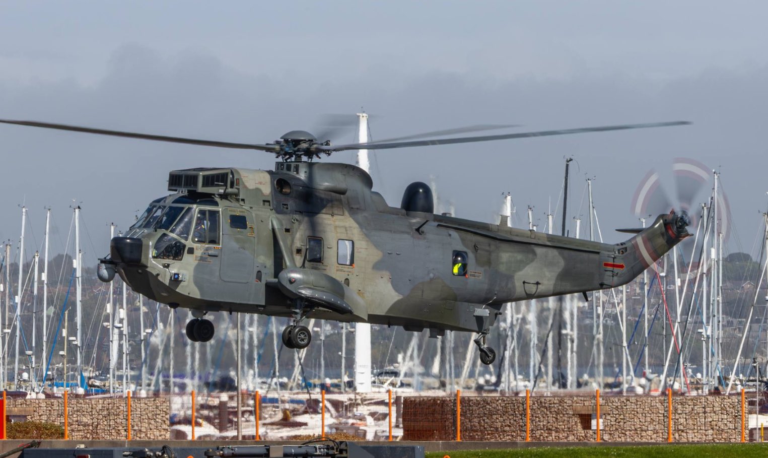 In Britain, a German Sea King Mk41 helicopter prepared for transfer to Ukraine