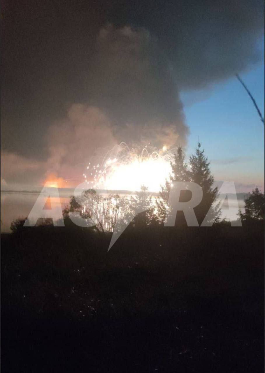 Ukrainian drones hit large missile storage in Russia’s Tver region