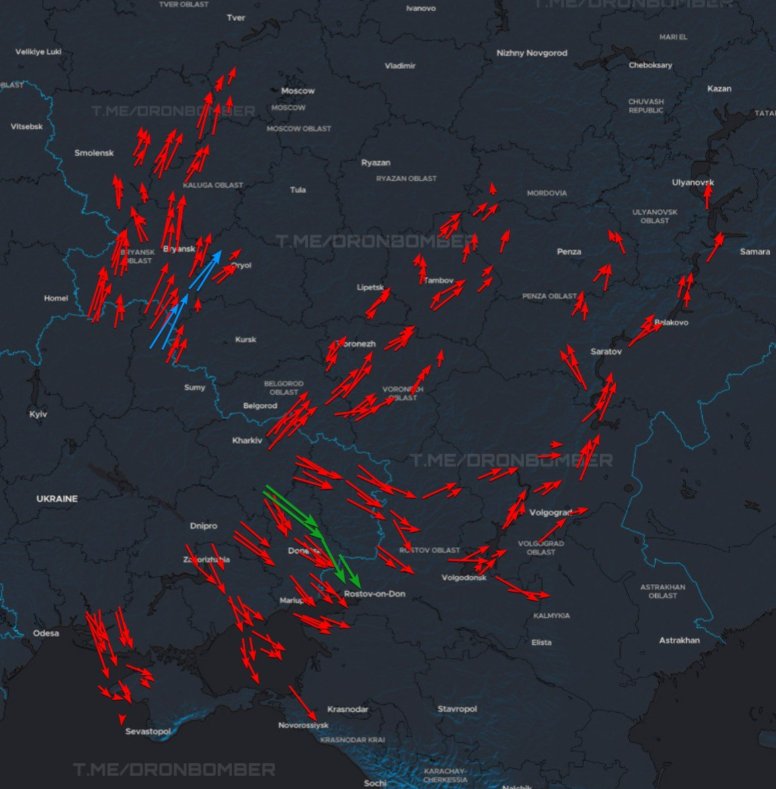 Major Ukrainian Drone and Missile Raid Hits Russia Tonight