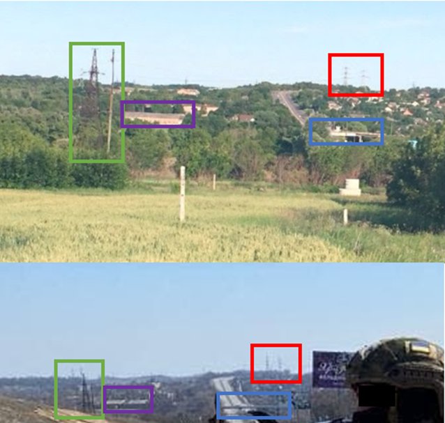GeoConfirmed photo of E40 road towards Rohan, Ukraine