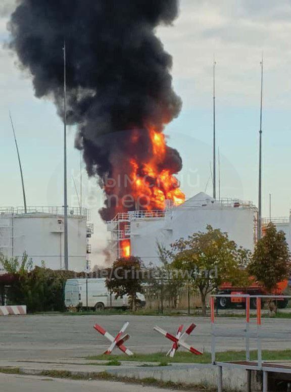 Ukrainian SOF strike oil depot in Russian-occupied Crimea