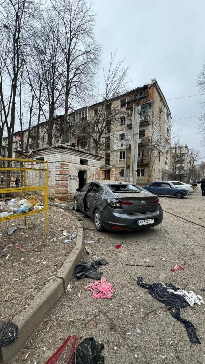 Consequences of Kharkiv attack: school and residential buildings under fire