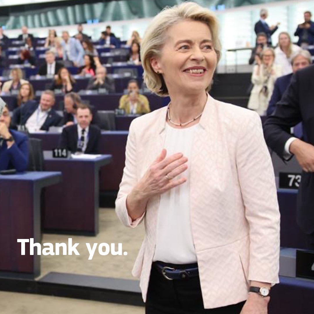 Von der Leyen re-elected EU Commission President, good news for Ukraine
