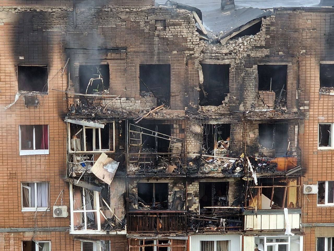 The city of Kharkiv suffers major damage after Russian bombardments