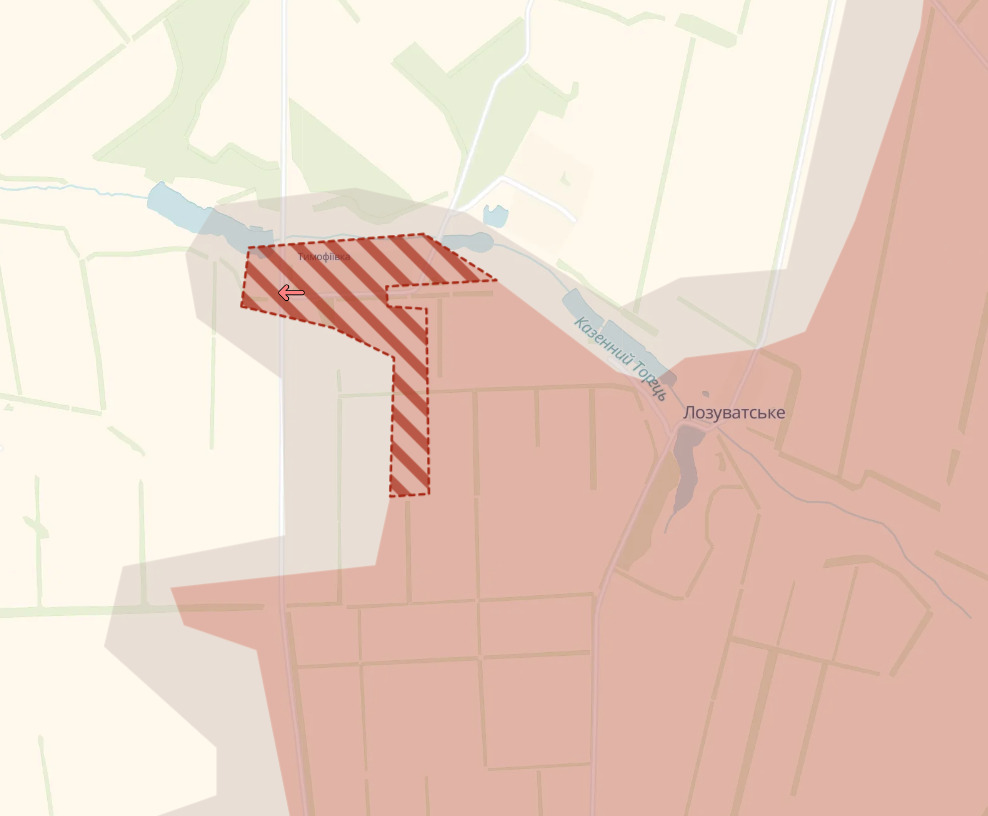 DeepState reports Russian capture of Timofiivka in Donetsk