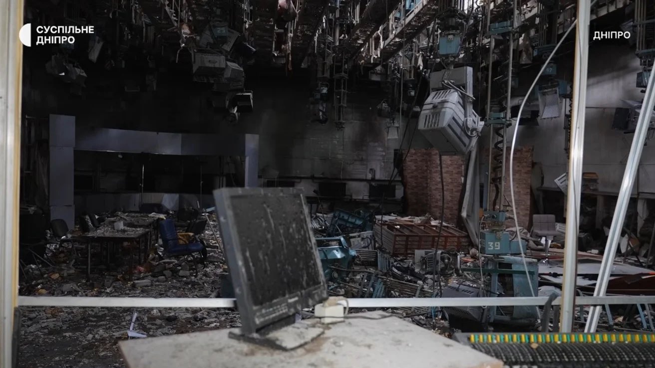 Russian Attack on Dnipro Destroys Half-Century-Old Television Archive