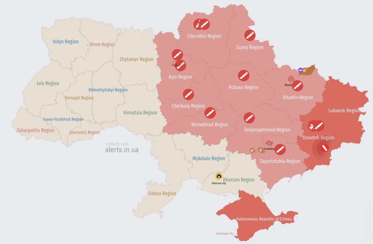Russian ballistic missiles threaten half of Ukraine on Mother’s Day