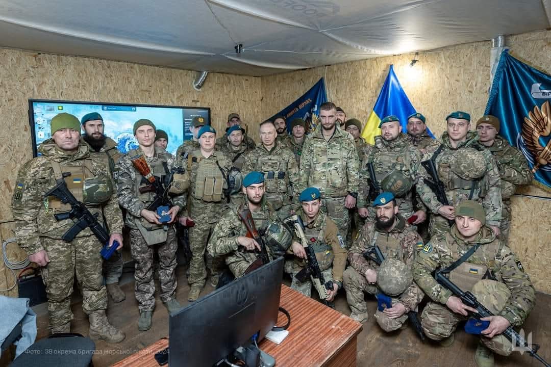 Commander-in-Chief Syrskyi Awards Marines of 38th Brigade and 503rd Battalion