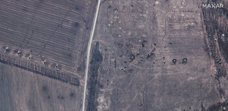 Russian artillery spotted near Izium