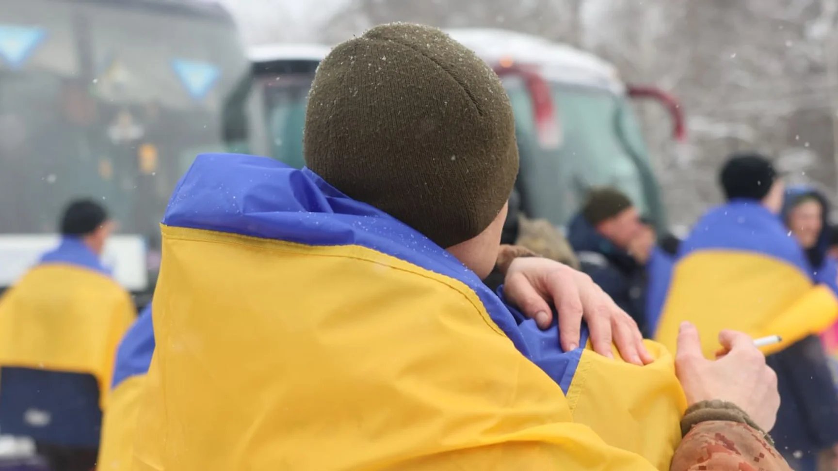 Ukrainians freed from Russian captivity