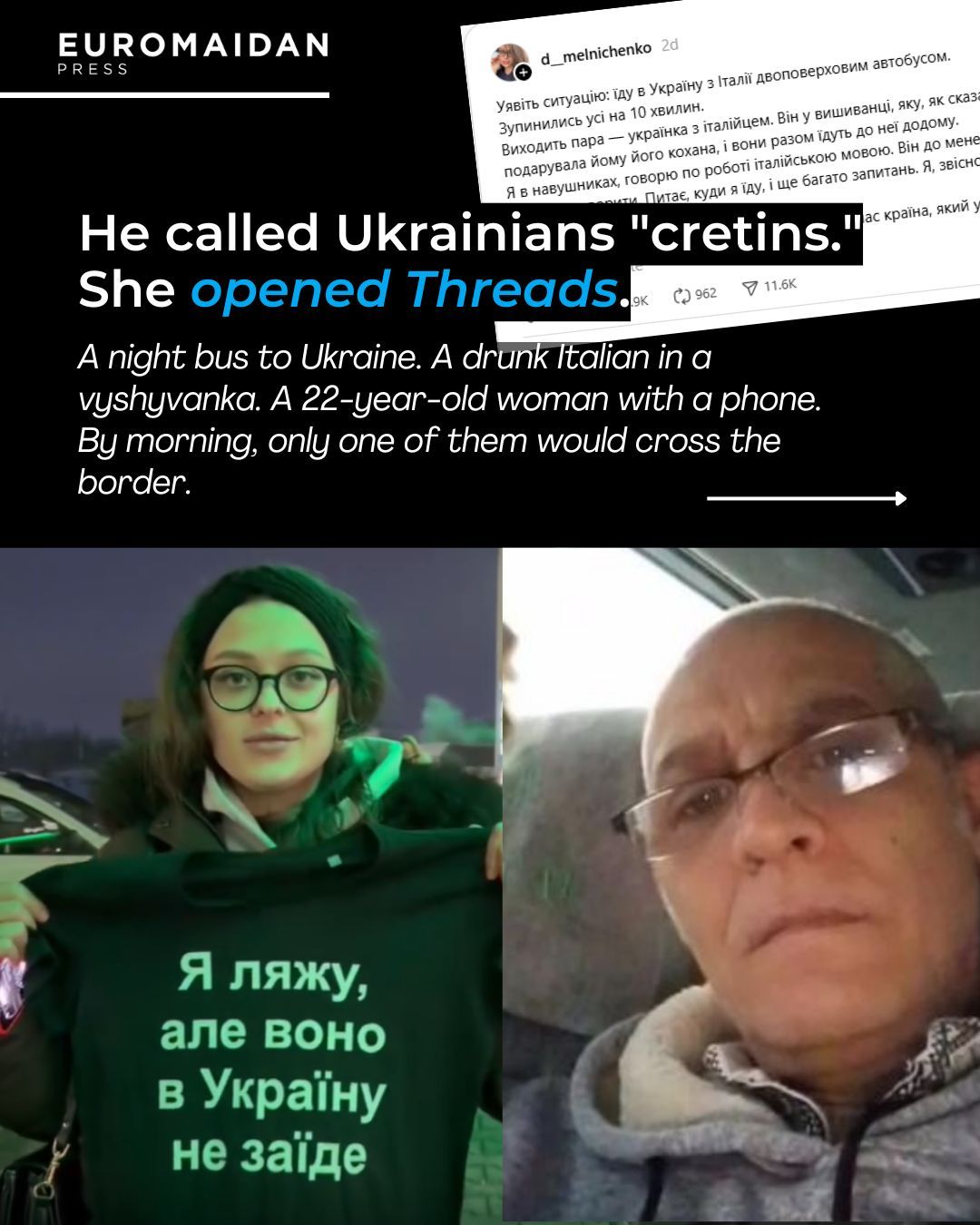Ukrainienne viralise posts contre ivrogne pro-Poutine