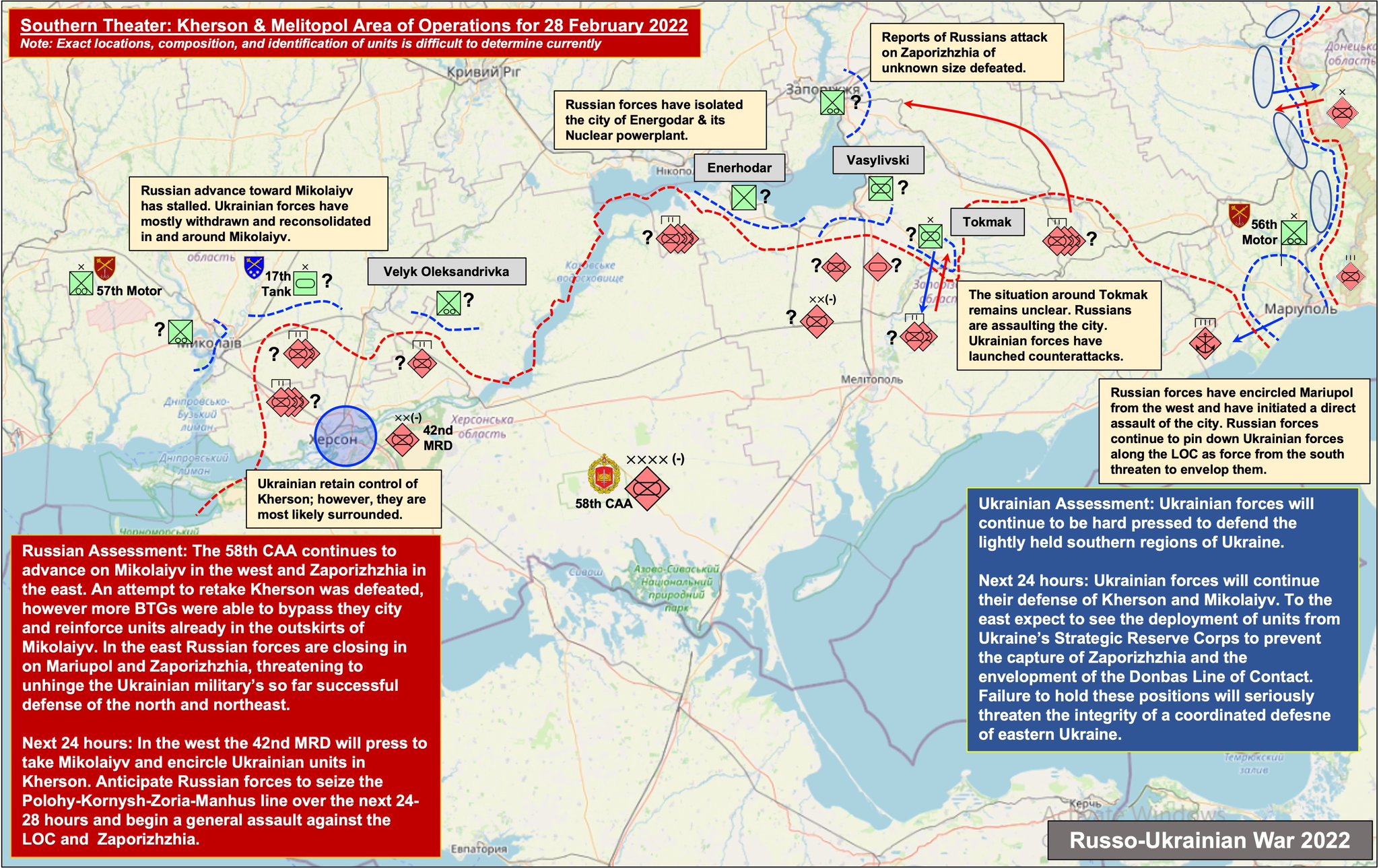 Ukrainian War Theater: Day 5