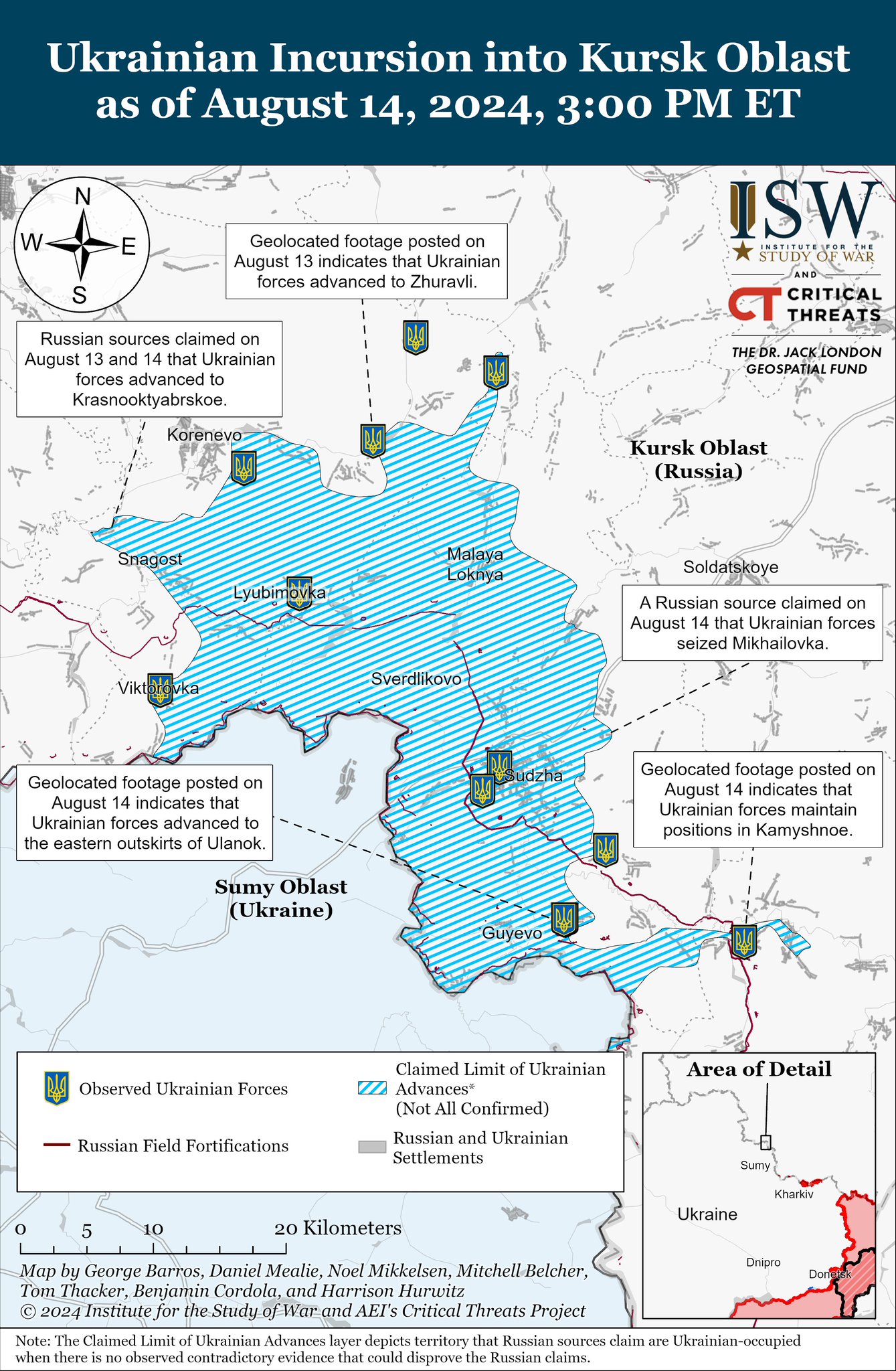 Analysis of Russia’s August 14, 2024 Offensive