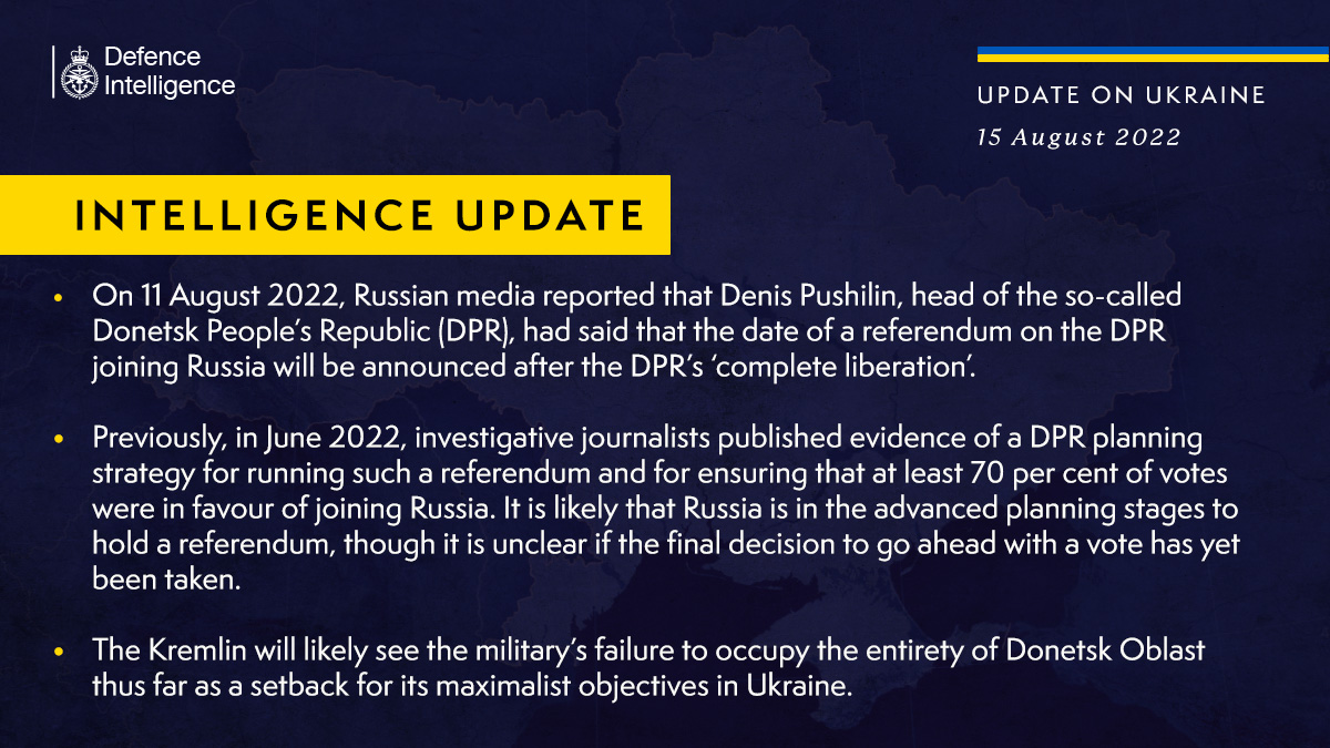 Russia delays DPR “referendum” due to military setbacks
