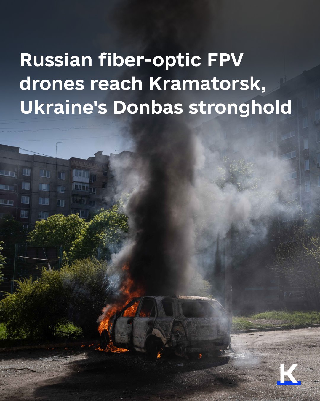 Russian fiber-optic FPV drones reach Kramatorsk