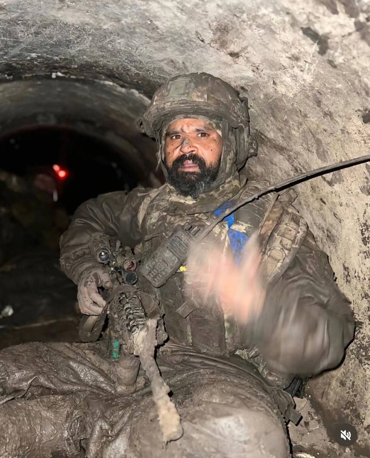 Indian volunteer fighting for Ukraine