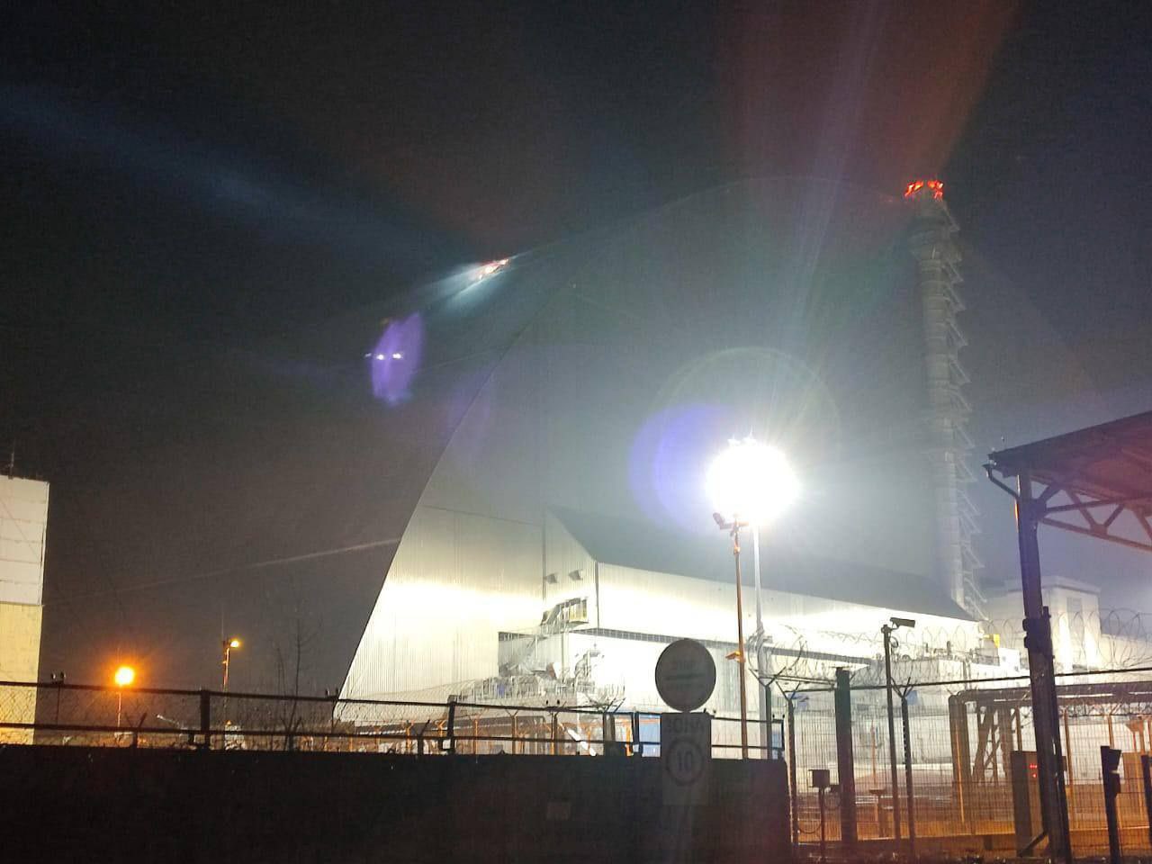Russian drone hits Chernobyl reactor shelter, fire extinguished