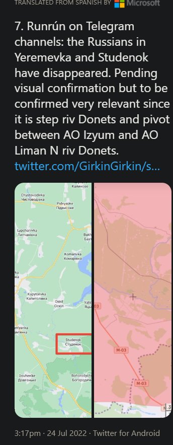 RuAF presence reduced in Studenok and Yaremivka