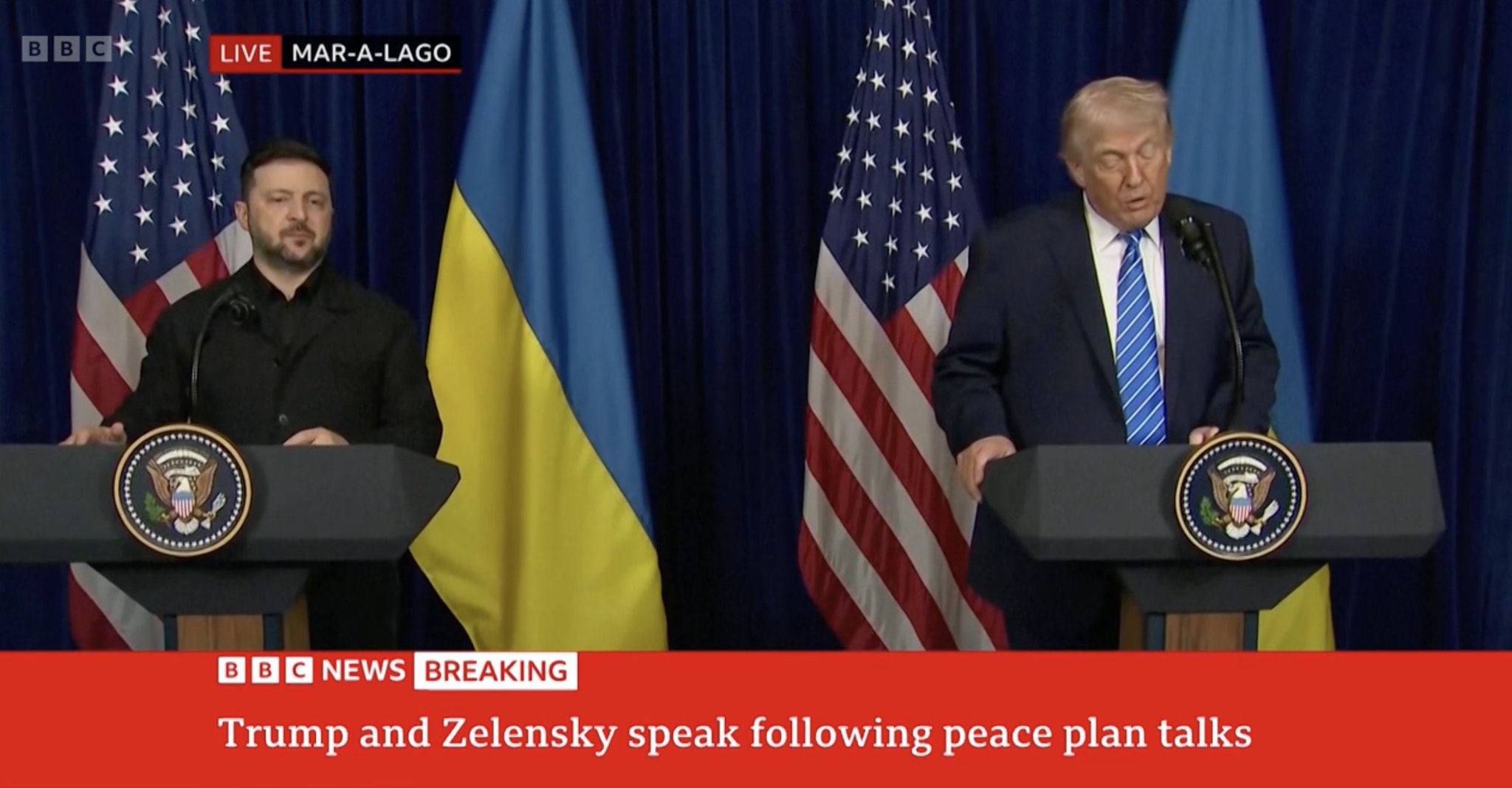Trump and Zelensky discuss after meeting