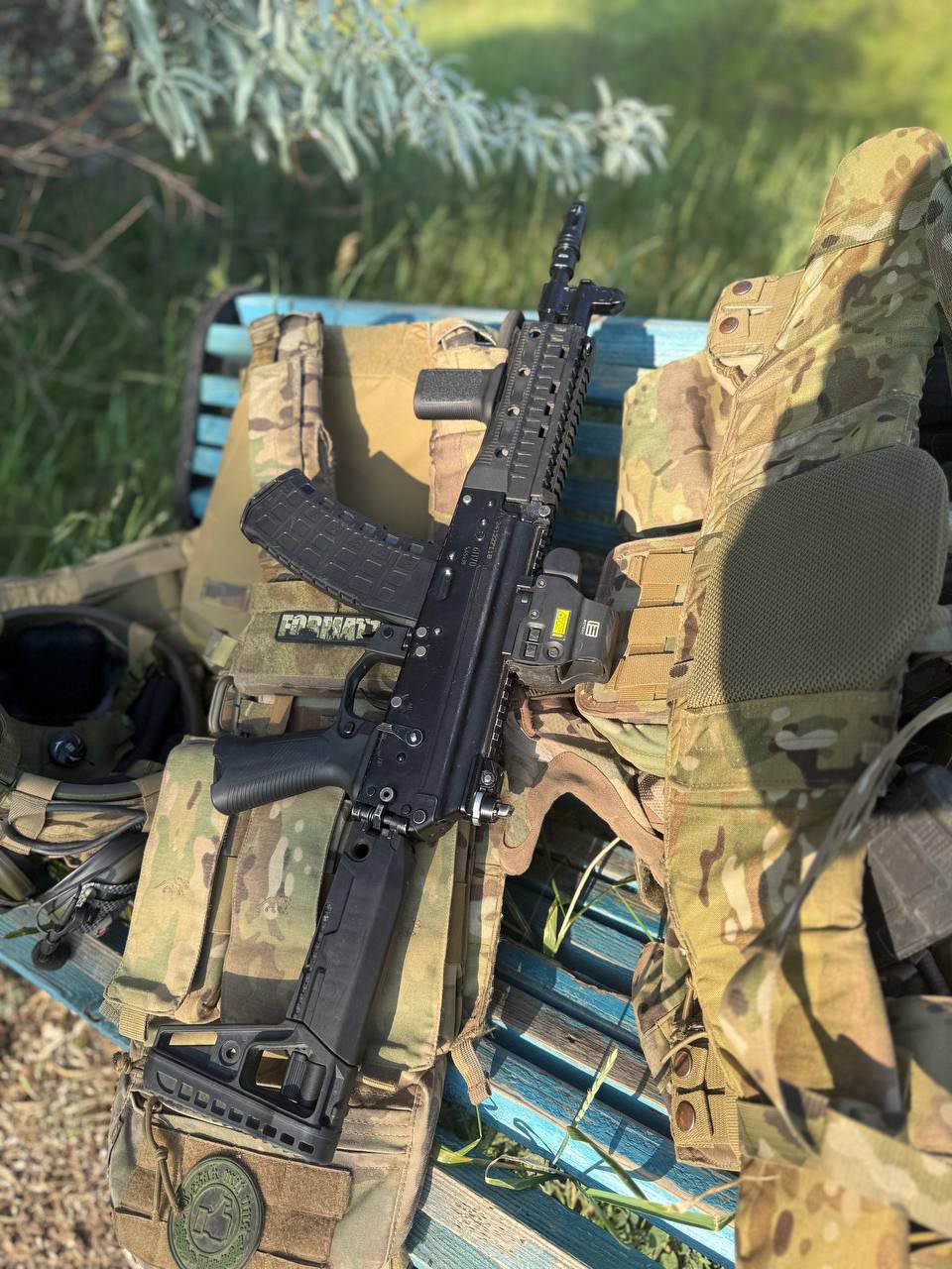 The first captured Russian AK-12K rifles used by Ukraine