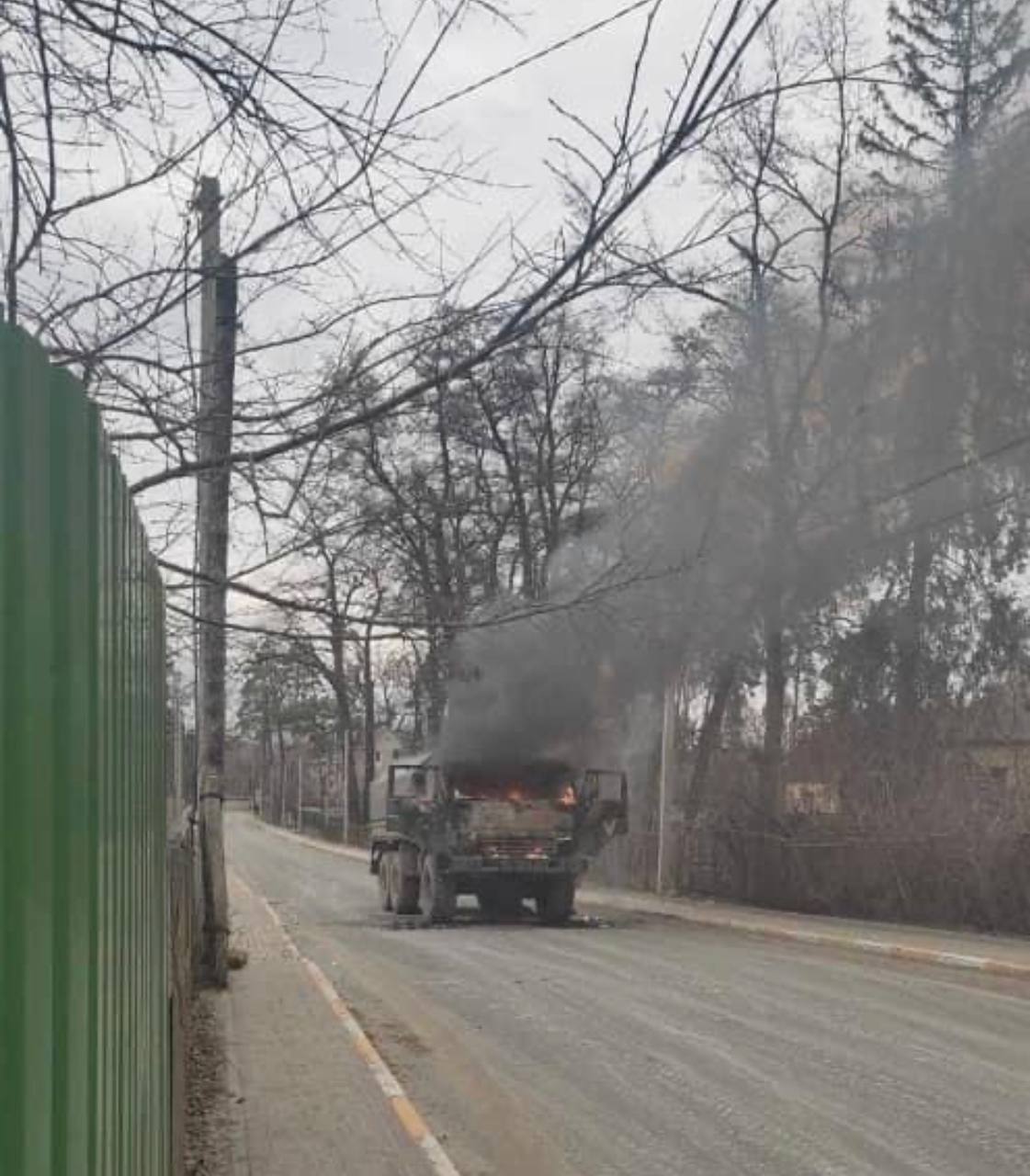 Kyiv greets with alleged Molotov cocktail