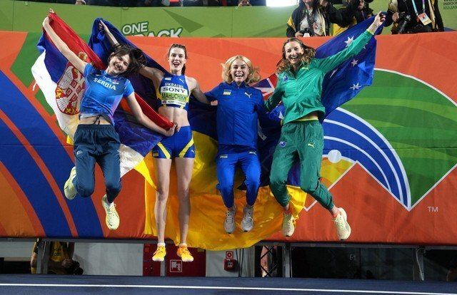 Ukraine’s Mahuchikh and Levchenko secure historic double podium in high jump
