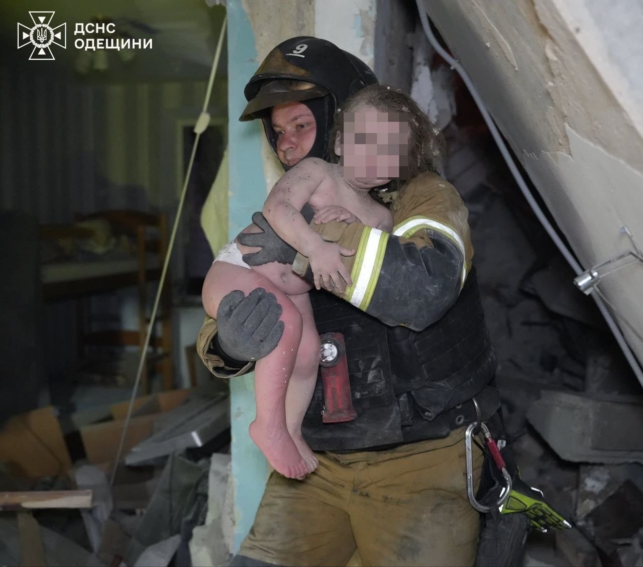 Russian Strike on Odessa Building Kills Mother and Child