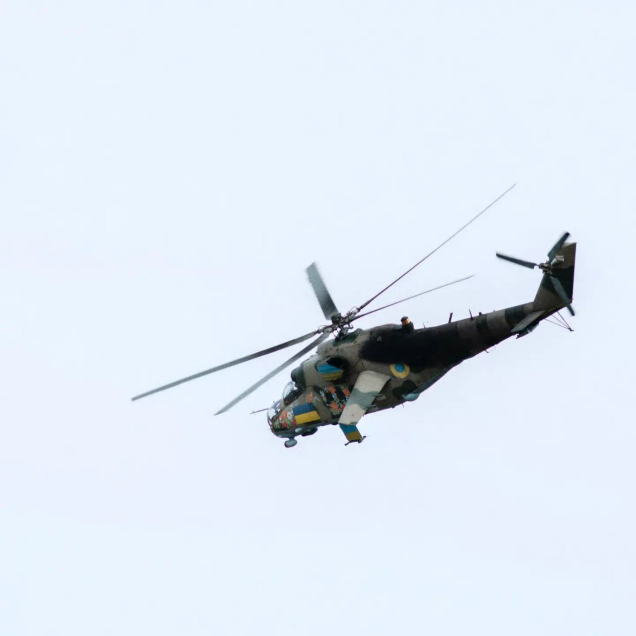 Mi-24P attack helicopter of the 16th Separate Aviation Brigade