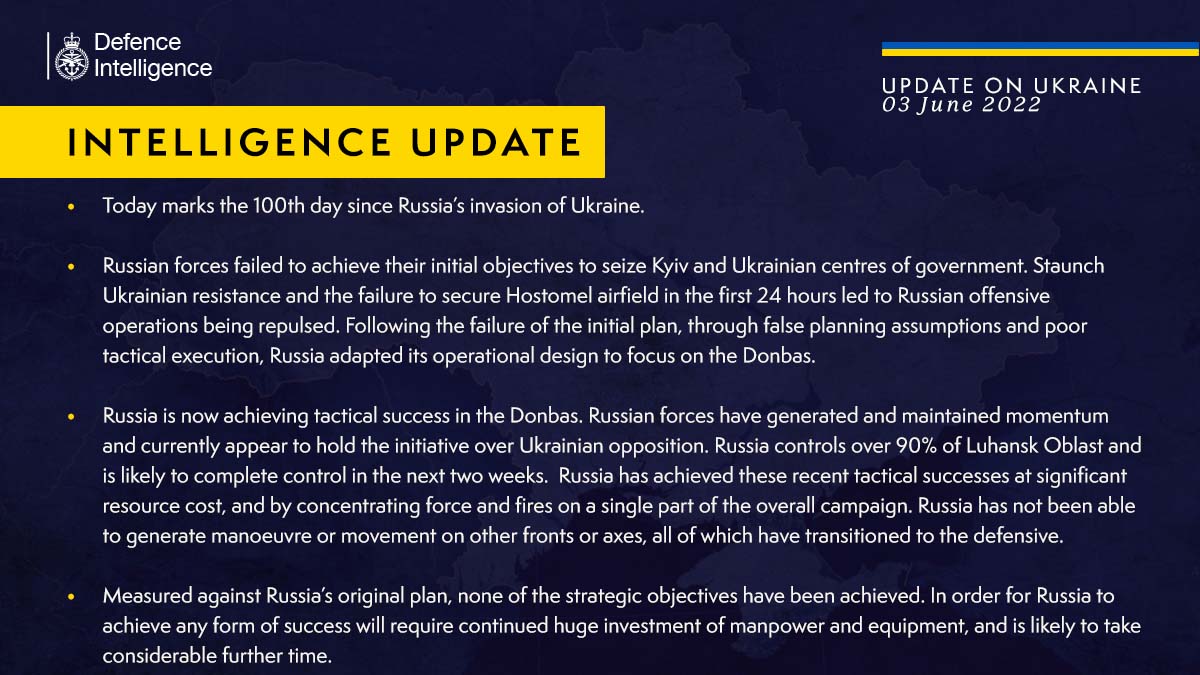 Russia failed all initial strategic goals in 100 days of Ukraine war
