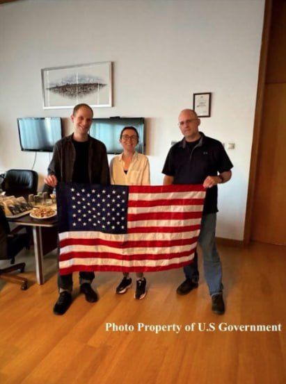 First photos of Gershkovich, Kurmasheva, and Whelan post prisoner swap.
