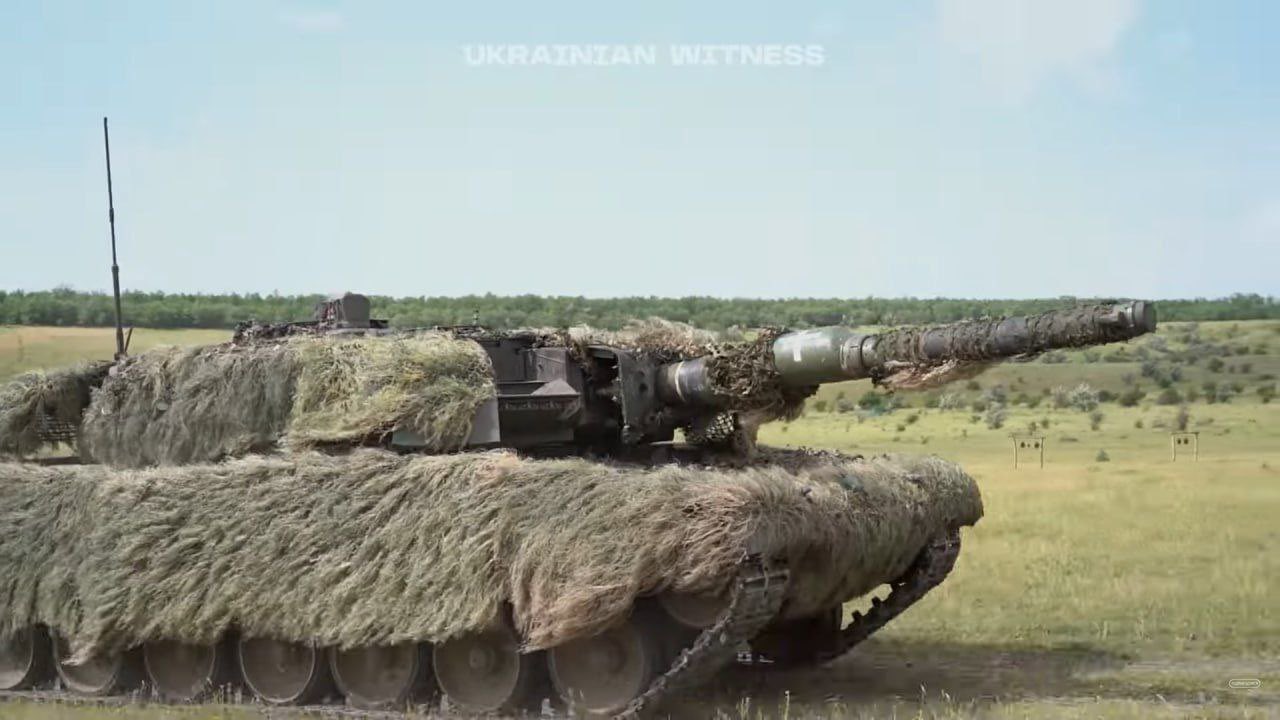 Canadian Leopard 2A4CAN tank ‘Kuzya’ with Kontakt-1 in Ukraine
