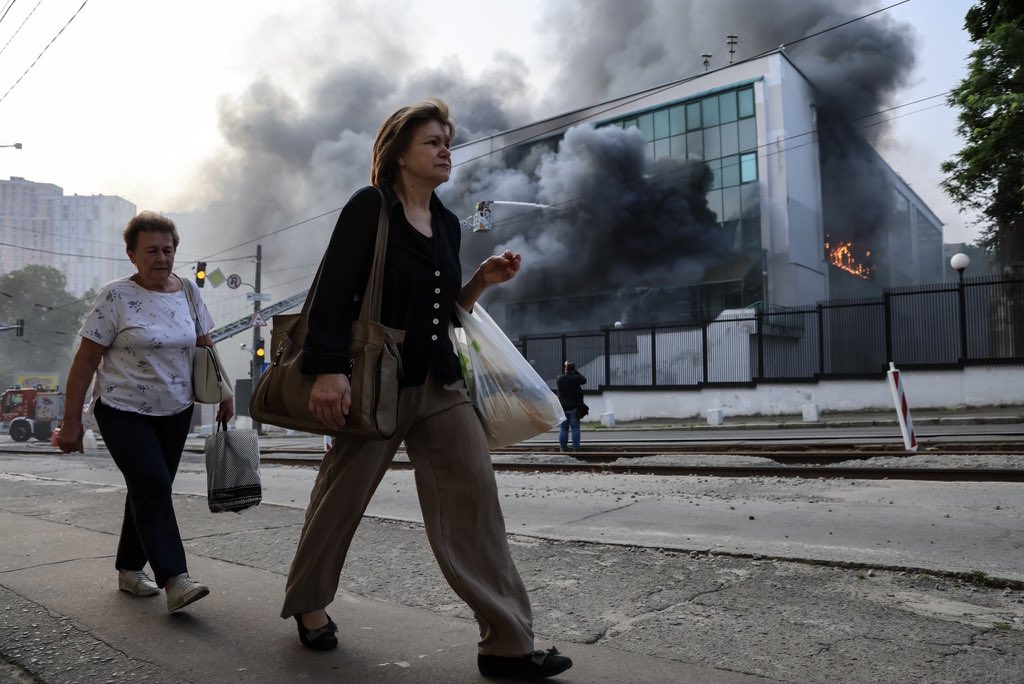 Kyiv after overnight air raid