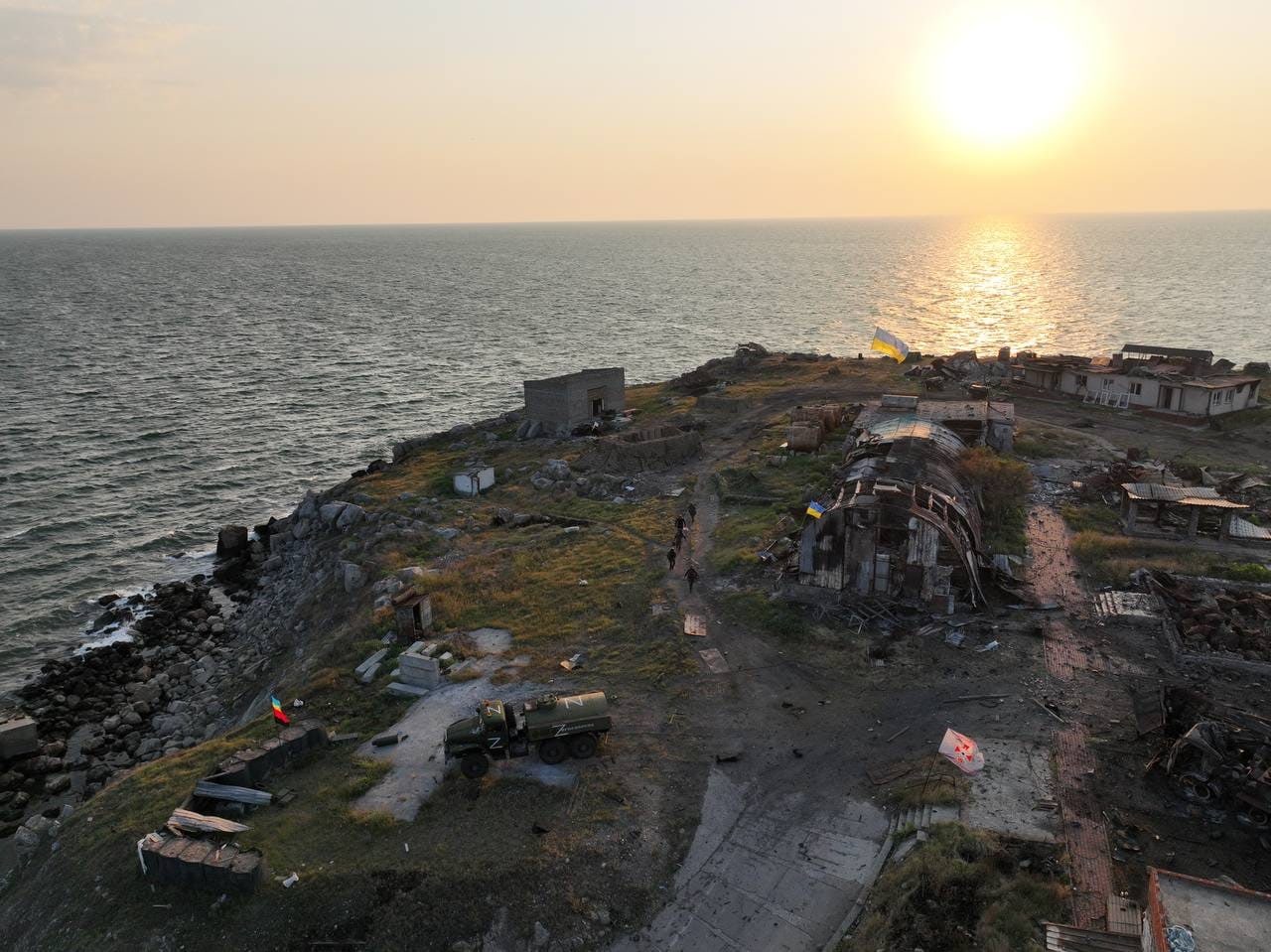 Dévastation sur l’île des Serpents après le retrait russe