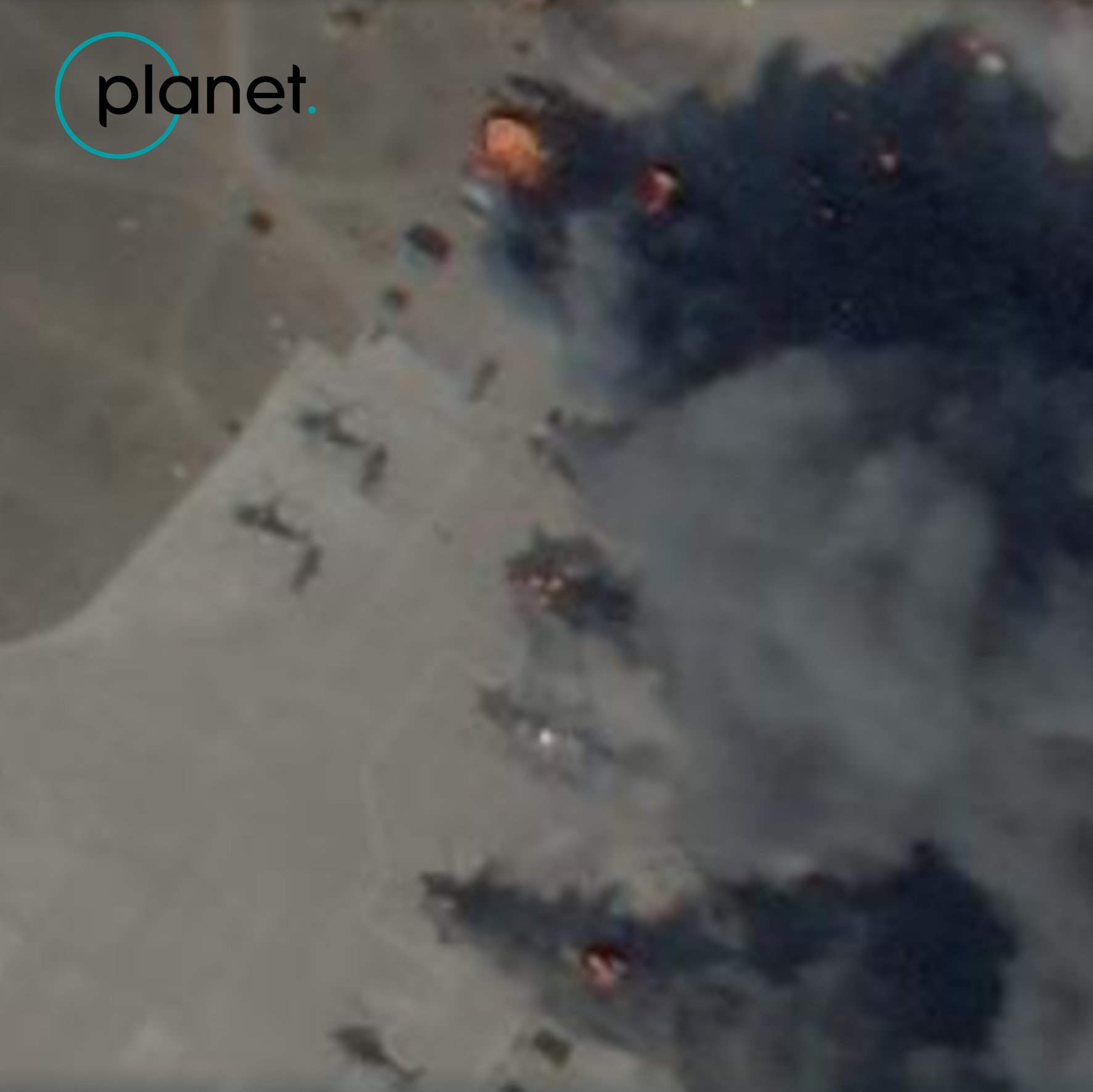 Satellite images show destroyed Russian helos in Kherson