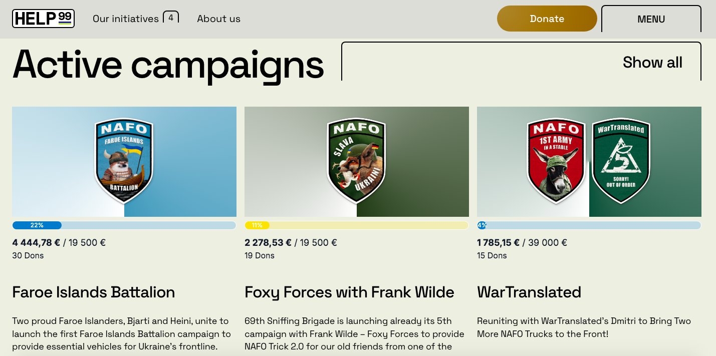 Support Ukraine with @69thSB donations