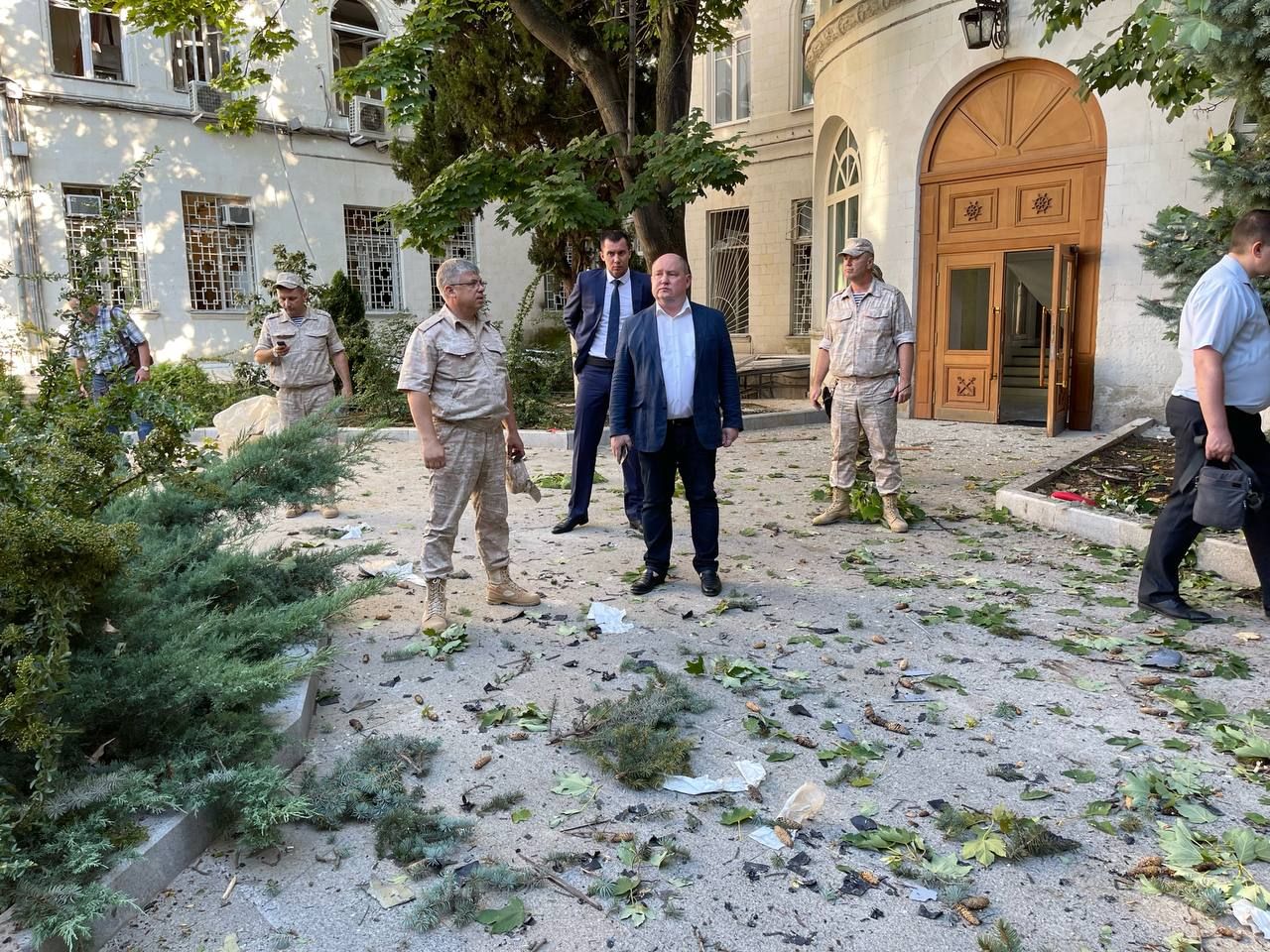Ukrainian drone reportedly hits Russian Navy HQ in Crimea