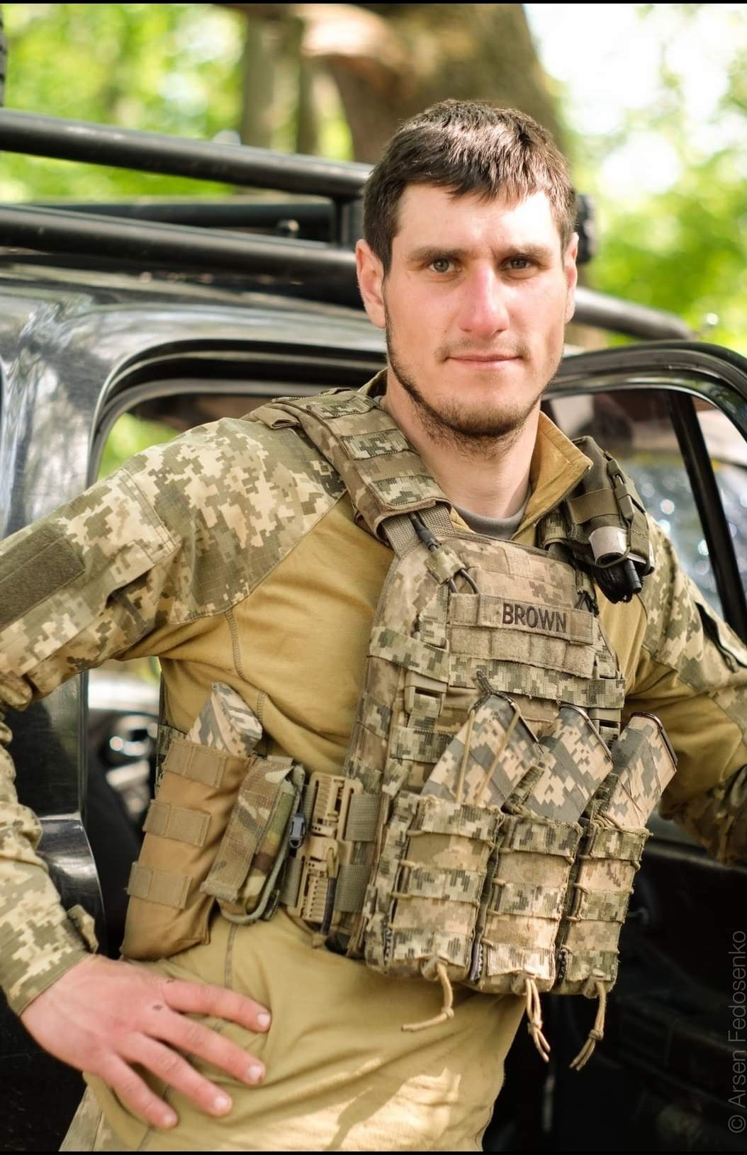 Brown from Kharkiv Defends His City