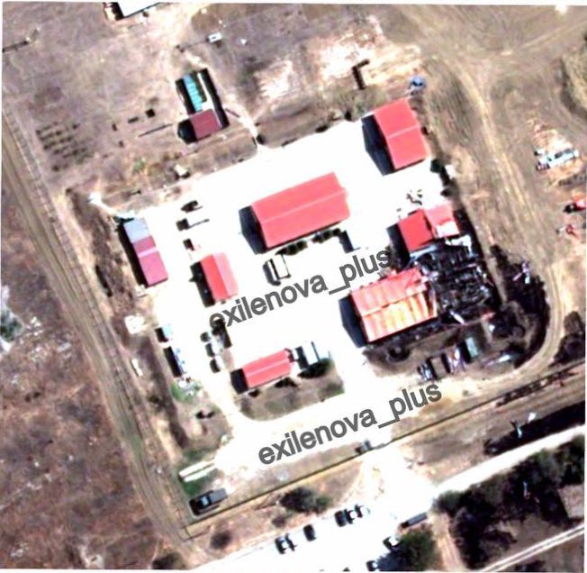 Satellite imagery after alleged Flamingo missile strikes on Russian base in Armyansk