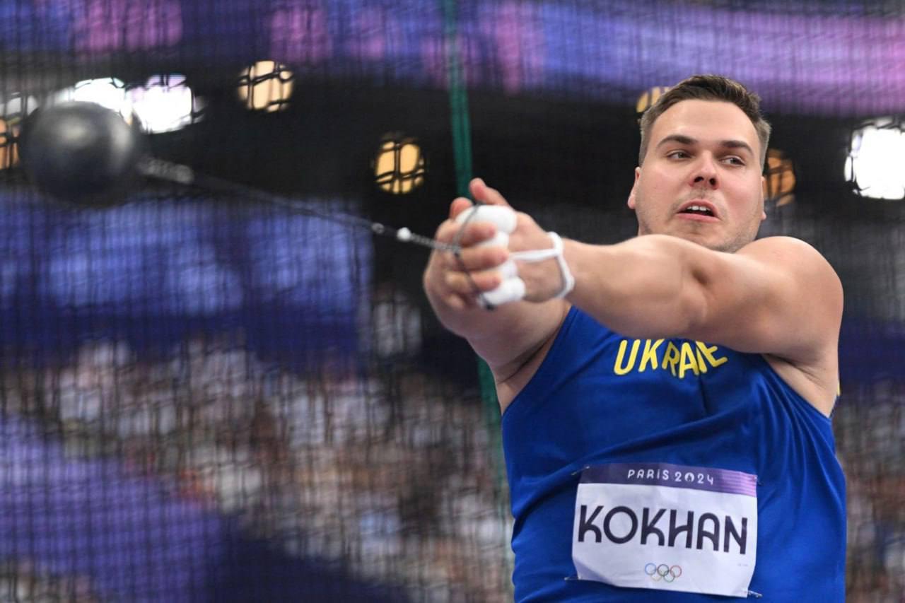 Mykhailo Kokhan wins bronze in Men’s Hammer Throw at 2024 Olympics!