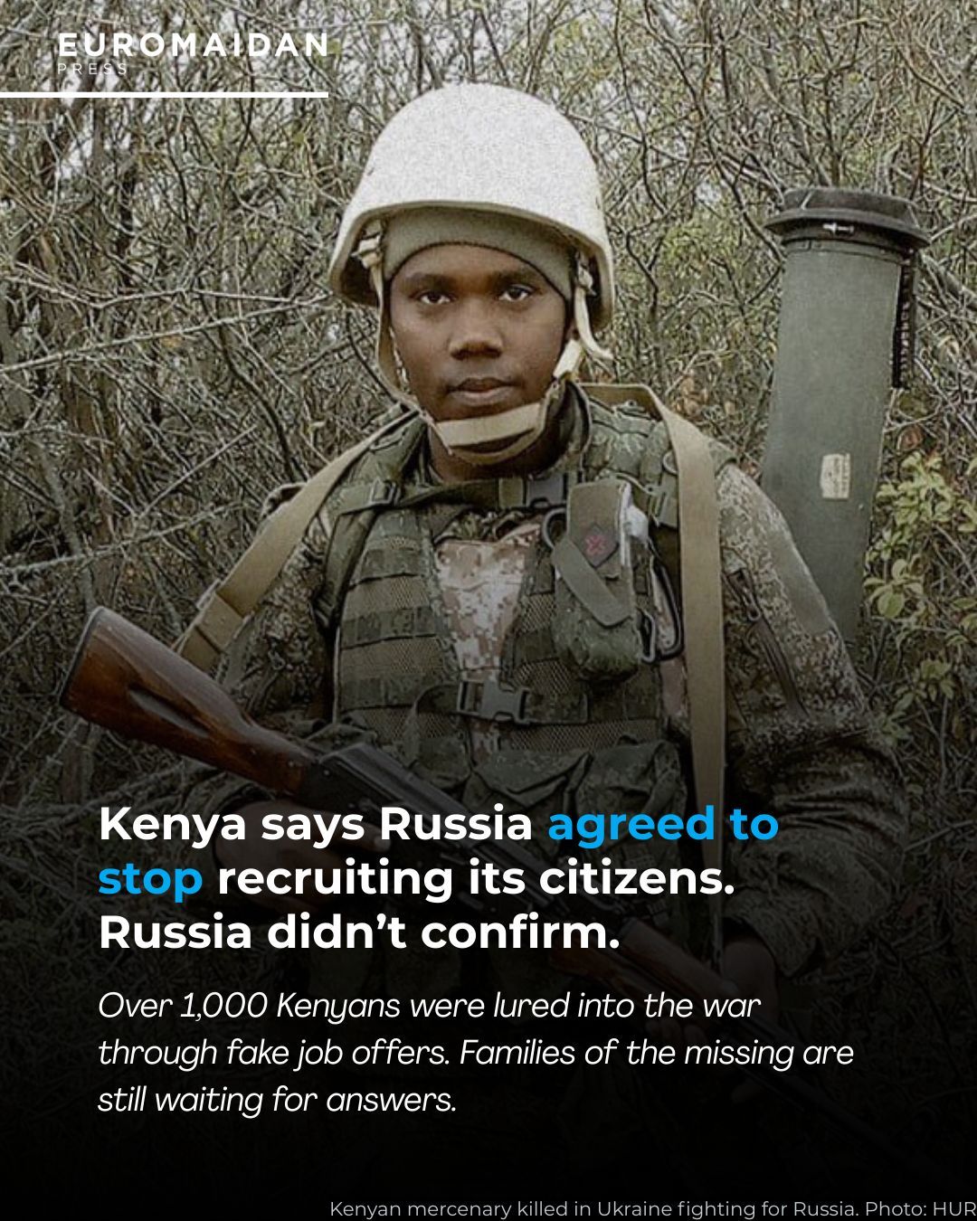 Kenyan recruits tricked into fighting for Russia in Ukraine