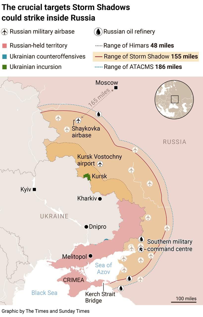 Storm Shadow missiles can reach Russian territory from Shaykovka airfield