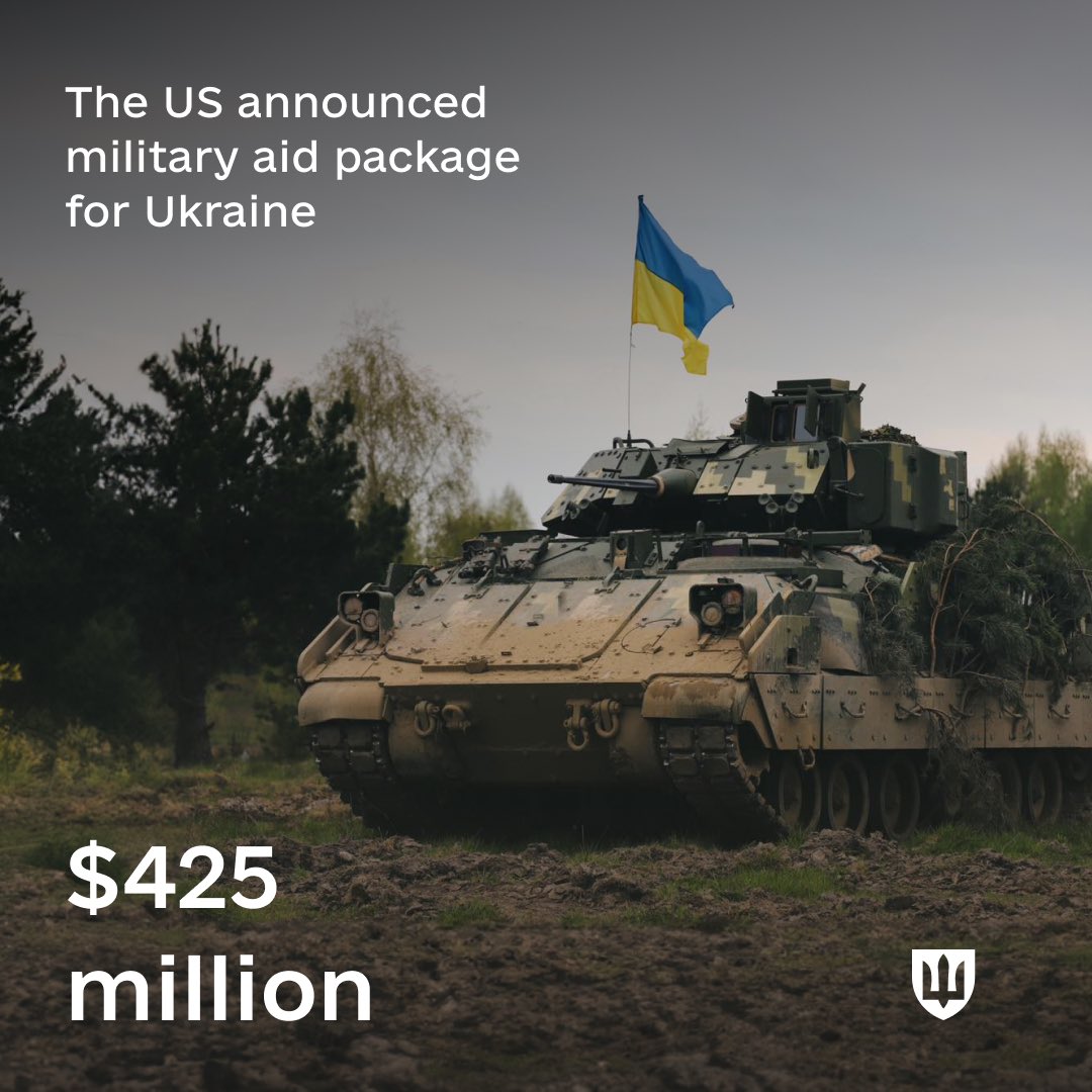 US announces $425M military aid package for Ukraine