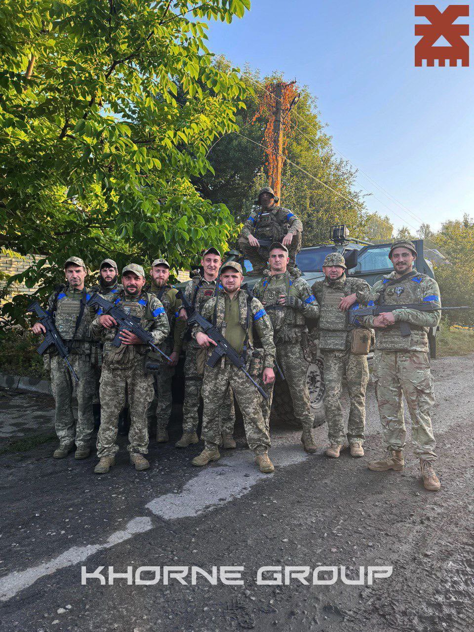 Ukrainian forces with NOVATOR vehicles and CZ Bren 2 in Kursk