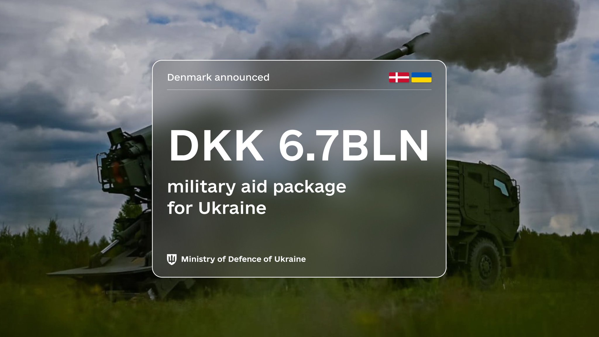 Denmark pledges DKK 6.7 billion in 25th military aid package to Ukraine