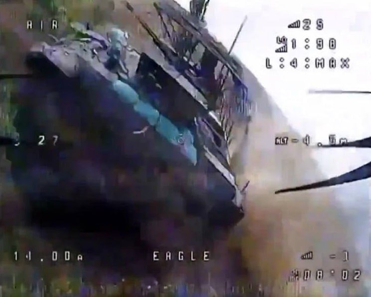 Ukraine’s FPV drone destroys Russian ‘Terminator’