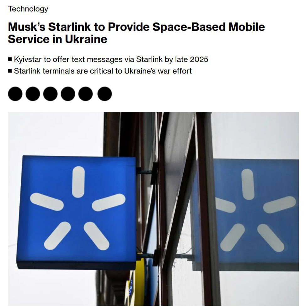 Kyivstar signs Starlink agreement for satellite communications in Ukraine
